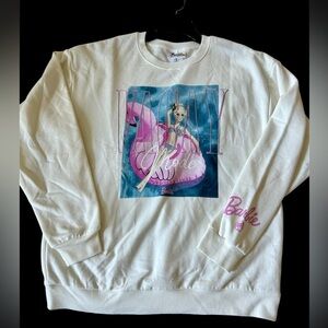Barbie “Vacay Mode” Pullover Sweater Size Medium